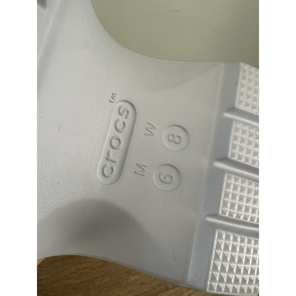 Crocs Unisex Stomp High Shine Clog Dreamscape Light Blue Shoe Size 8 - Picture 3 of 9